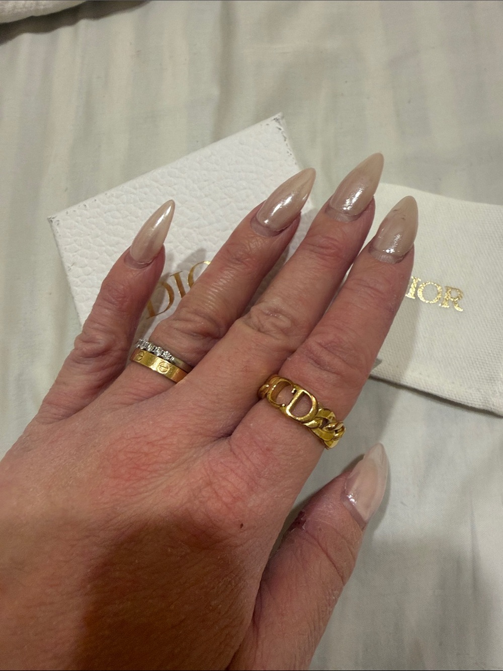 Christian Dior chain ring